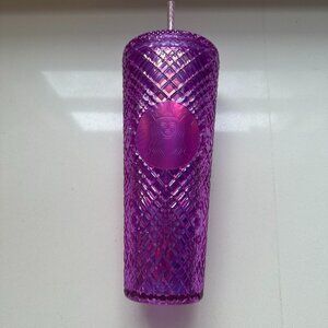 Starbucks Jeweled Taffy Iridescent  Purple /Pink 24oz Tumbler